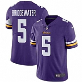 Nike Minnesota Vikings #5 Teddy Bridgewater Purple Team Color NFL Vapor Untouchable Limited Jersey,baseball caps,new era cap wholesale,wholesale hats